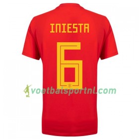 Spanje A_Iniesta 6 Dames Thuis Shirt WK voetbal 2018